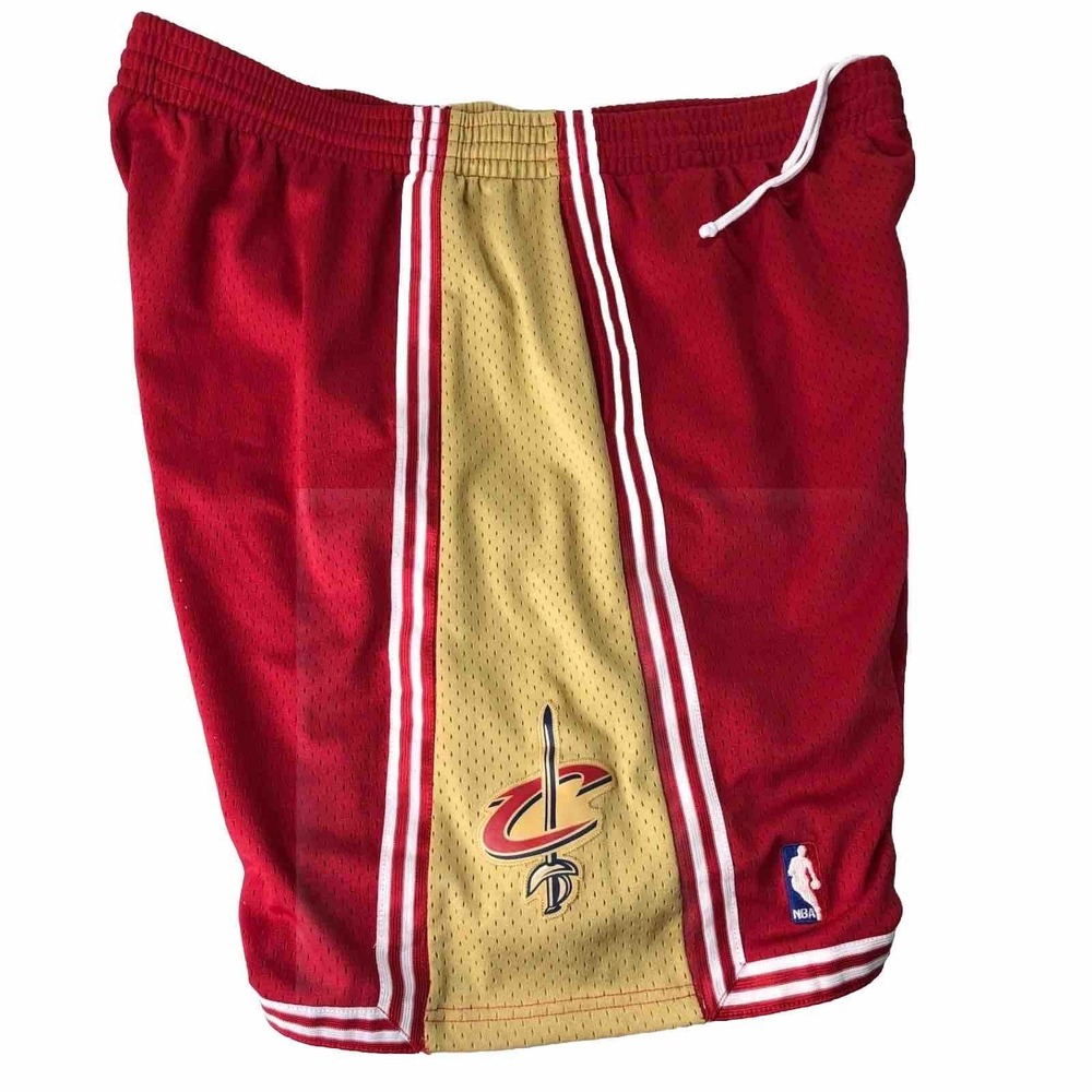 Cleveland Cavaliers Men 3XL Swingman Shorts 2003-04 Wine Gold Road Mitchell Ness
